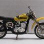 Vintage 1980 Zee Toys Ridge Riders Yamaha 400 MX Diecast Motorcycle (#22 Yellow)