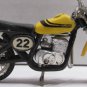 Vintage 1980 Zee Toys Ridge Riders Yamaha 400 MX Diecast Motorcycle (#22 Yellow)