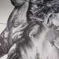 War Chief Print By Bill O'Neill Large 1975 Signed Lithograph Print