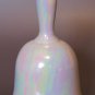 Vintage Iridescent Lusterware Ceramic Bell - 5" Tall