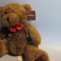 ProFlowers 8" Brown Plush Teddy Bear with Red Satin Bowtie - Vintage Condition
