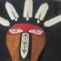 Beautiful Framed Alaska Native Style Ceremonial Mask Shadow Box - 11" x 9"