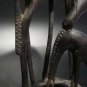 Mid-Century Hand-Carved African Blackwood Giraffe Mother & Baby Figurine