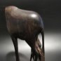 Mid-Century Hand-Carved African Blackwood Giraffe Mother & Baby Figurine