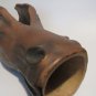 Vintage Mid Century Style Ceramic Horse Head Downspout Extender Heavy Pottery 13