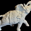 Large Vintage White Ceramic Elephant Figurine 22” Hollywood Regency Italian Styl Large Vintage White Ceramic Elephant Figurine 22” Hollywood Regency Italian Styl