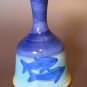 Vintage Bahamas Souvenir Ceramic Hand Bell – Beach Scene