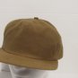 Medium Brown Waxed Hunters Cap One Size Adjustable Back Made In USA