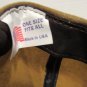 Medium Brown Waxed Hunters Cap One Size Adjustable Back Made In USA