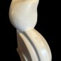 Vintage Harris Pottery Art Deco Style White Cat Sculpture - 12"