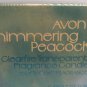 Vintage 1979 Avon "Shimmering Peacock" Glass Candle Holder - NIB / NOS