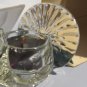 Vintage 1979 Avon "Shimmering Peacock" Glass Candle Holder - NIB / NOS