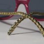 Vintage-Style Oversized Round Sunglasses | Burgundy & Gold Chain Temples