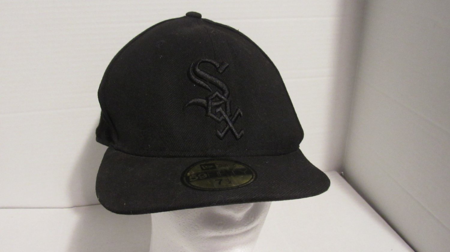 Sox Ball Cap 59 Fitfty Size 7 1/2 By New Era Genuine Merchandise Preowned Worn