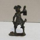 Vintage Mini Black Beard Figurine Made Of A Cast Metal Material