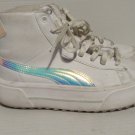Women's Size 8.5 Puma Platform Mid Iridescent Sneakers Good Condition Women's Size 8.5 Puma Platform Mid Iridescent Sneakers Good Condition