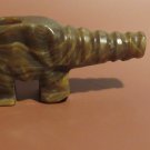 Handcraved Stone Elephant Shaped Pipe Vintage Condition 3" Long