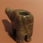 Handcraved Stone Elephant Shaped Pipe Vintage Condition 3" Long