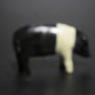 Vintage ERTL Hampshire Pig Figurine β 1.5" Farm Animal Replica Vintage ERTL Hampshire Pig Figurine β 1.5" Farm Animal Replica