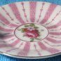 Vintage 1950s Richard Japan Hand-Painted Demitasse Cup and Saucer Set - Pink & G