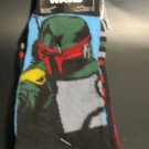 New Star Wars Boba Fett Crew Socks 2 Pairs Mens Size 6-12 NWT