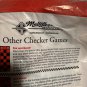 Checkers Game Set with Red and Black Pieces