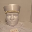Wedding Hat With Scarf/Veil And Matching Earrings New In Bag