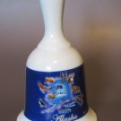 Vintage Alaska State Souvenir Porcelain Bell
