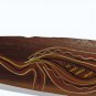 Vintage Wooden Bullroarer Aboriginal Style Carved Painted Ritual Instrument w/ C
