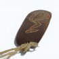Vintage Wooden Bullroarer Aboriginal Style Carved Painted Ritual Instrument w/ C