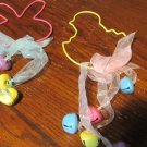 Vintage Easter Door Hangers With Bells That Dangle With Ribbons