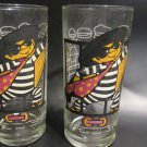 Vintage McDonald's Hamburglar Glasses (Set of 2)