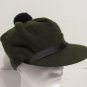 American Outdoorsman Wool Cap With Fuzzy Ball Ontop Quilted Lining & Ear Band