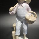 Vintage Ucagco China "Boy Going Fishing" Porcelain Figurine