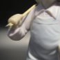 Vintage Ucagco China "Boy Going Fishing" Porcelain Figurine