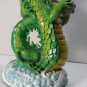 Vintage 2002 Adams Apple Creations Green Dragon Bobblehead Statue - 7"