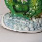 Vintage 2002 Adams Apple Creations Green Dragon Bobblehead Statue - 7"