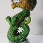 Vintage 2002 Adams Apple Creations Green Dragon Bobblehead Statue - 7"