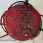 MKF Collection Round Red Croc Crossbody Bag - Good Condition 8x8