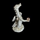 Vintage Pewter Dragon Figurine with Crystal Ball Orb - Fantasy Collectible Vintage Pewter Dragon Figurine with Crystal Ball Orb - Fantasy Collectible