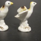 Set of 2 Vintage Miniature Bone China Geese / Doves - 1.25" Tall - Japan