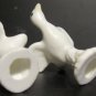 Set of 2 Vintage Miniature Bone China Geese / Doves - 1.25" Tall - Japan