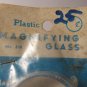 Vintage Plastic Magnifying Glass - New Old Stock (NOS)