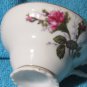 Vintage Moss Rose Porcelain Teacup and Saucer Set - Gold Trim, Made in Japan