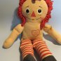 Vintage 15" Raggedy Ann Doll - Classic "I Love You" Heart - Good Condition
