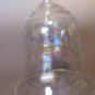 Vintage 1990 Etched Glass Bell Ornament