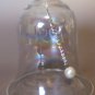 Vintage 1990 Etched Glass Bell Ornament