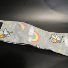 Beverly Hills Polo Club Knee High Socks New With Tags Grey Unicorn Rainbow Girls