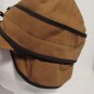 Crown Cap Nail Head Canvas Railroad Cap W/Flip Down Ear Flaps Quilted Lined NWT