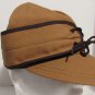 Crown Cap Nail Head Canvas Railroad Cap W/Flip Down Ear Flaps Quilted Lined NWT
